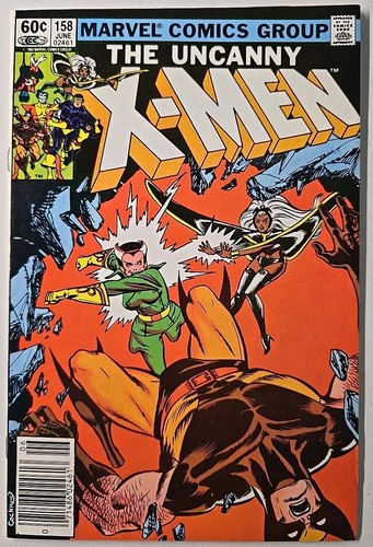 Uncanny X-Men #158 2. Auftritt von Rogue, gebunden mit Rom #31 Marvel Comics 1982