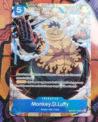 Monkey D Luffy OP11-058 OP13 Treasure Rare TR One Piece Card