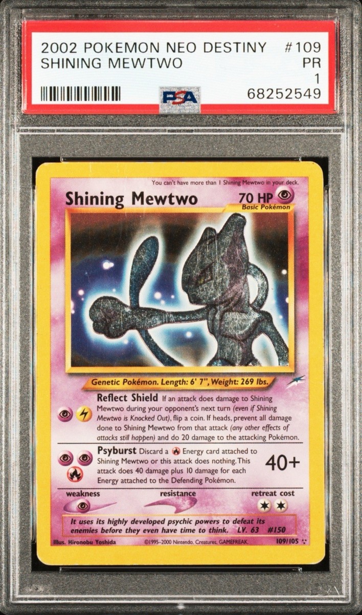 ポケモンカードゲーム　Shining Mewtwo　英語版 109/105 Shining Mewtwo #109 Prices | Pokemon Neo Destiny | Pokemon Cards