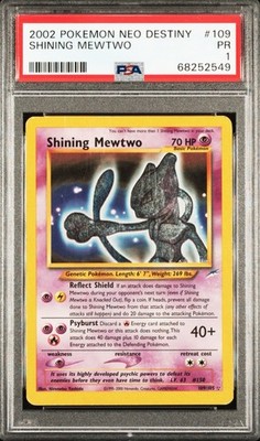 ポケモンカードゲーム Shining Mewtwo 英語版 109/105 Shining Mewtwo 109/105 Neo Destiny Holo for sale online | eBay
