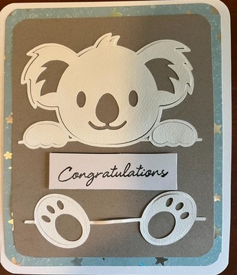 Homemade baby card
