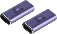 GHQXZT 240W USB C Coupler 2 Pack , Type C Female to purple