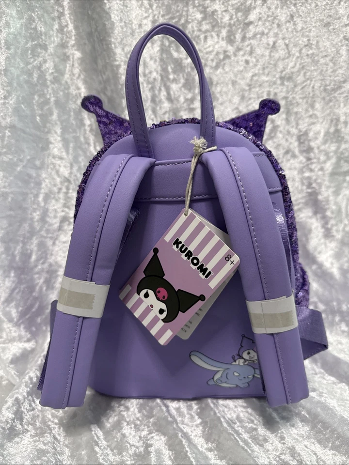 Loungefly Sanrio Sequin Kuromi Mini Backpack - Image 2 of 2