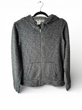 Victoria's Secret Pink Sweatshirt Hoodie Full Zip XS Grey Gray