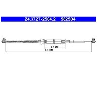 2X Handbremsseil Hinten FüR Skoda Fabia 6Y 1.0 1.2 1.4 1.9 2.0 99 Bis 07 ATE ASY