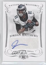 2014 Panini National Treasures Signatures 4/49 Jordan Matthews #S-JMA Auto 0s5