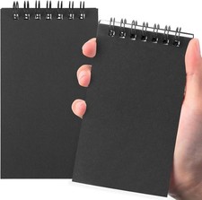 2 Pcs Pocket Notebook Bulk Small 3x5 Inch Spiral Notepads Mini Bound Notebook