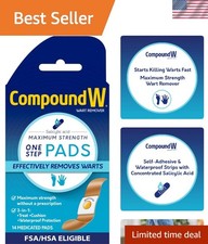 Dermatologist Recommended Wart Removal Pads - 14 Maximum Strength Salicylic Acid