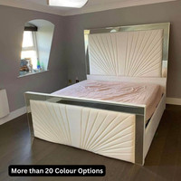 Sunshine Bedframe All Standard UK Sizes, Optional Storage & Mattress