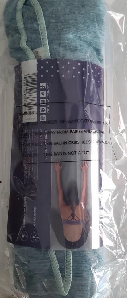 Toalla de esterilla de yoga (toalla de yoga) (varía) Foto 3 de 3