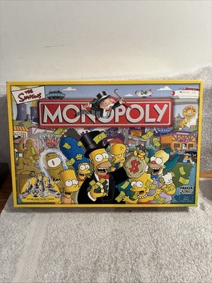Die Simpsons Edition Monopoly Brettspiel Parker Brothers 100% komplett 2003 sehr guter Zustand