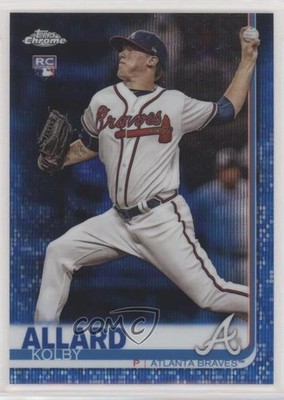 2019 Topps Chrome Blue Wave Refractor 31/75 Kolby Allard #99 Rookie RC ow1