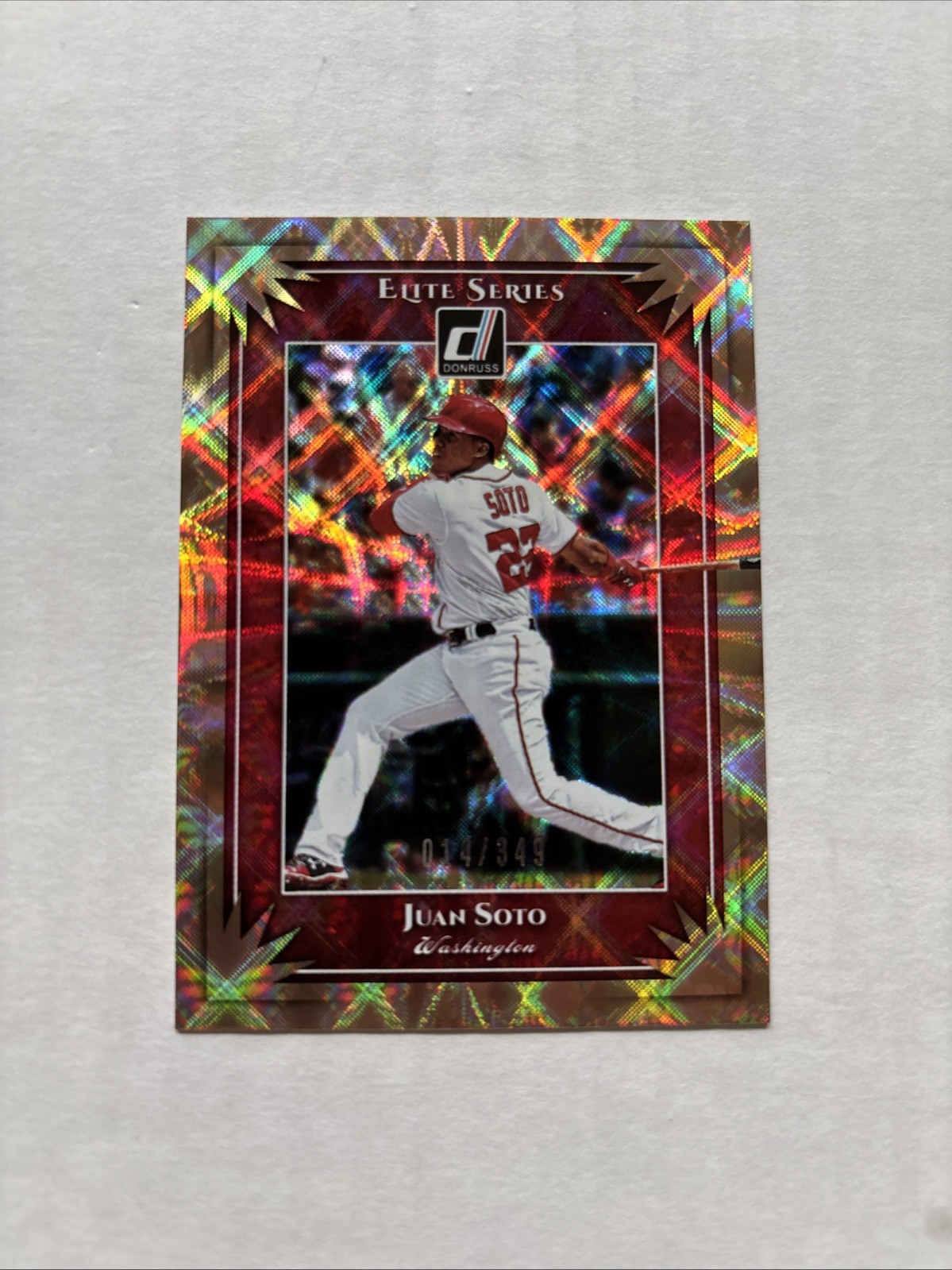 2019 Panini Donruss Juan Soto Elite Series #ES5 Bronze /349 SP Nationals