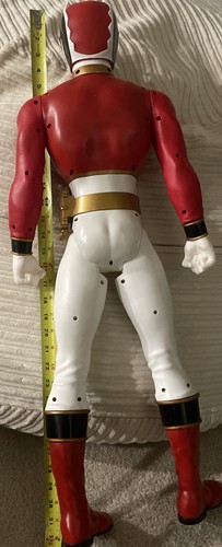 2013 MIGHTY MORPHIN SUPER MEGAFORCE RED POWER RANGER POSEABLE 31