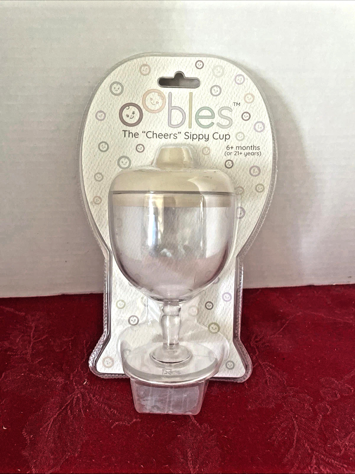 Toddler Sippy Cup, Plastic Wine Goblet Cheers Beverage Bottl