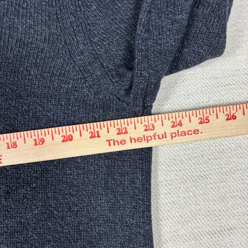 Suéter Cuello Chal Banana Republic Azul Marino Mezcla Lana Para Hombres XL Cuello Lazo Nueva Etiqueta - Imagen 7 de 9