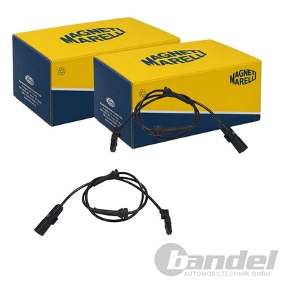2X MAGNETI MARELLI ABS-SENSOR RADDREHZAHL HINTEN passend für RENAULT GRAND MEGAN