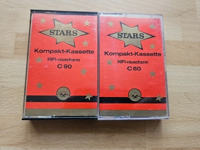 STARS C-90+S-60-CROM-NORMAL- RAR! Audio Kassette-seltene Audiokassette-2-St.