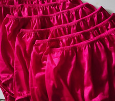5 Nylon Panties/ High Waisted/ Double Nylon Layer Crotch/ Special RED/ 2XL/ 3L