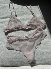 Beautiful La Perla Tulle Ruffle Set   Blush P...
