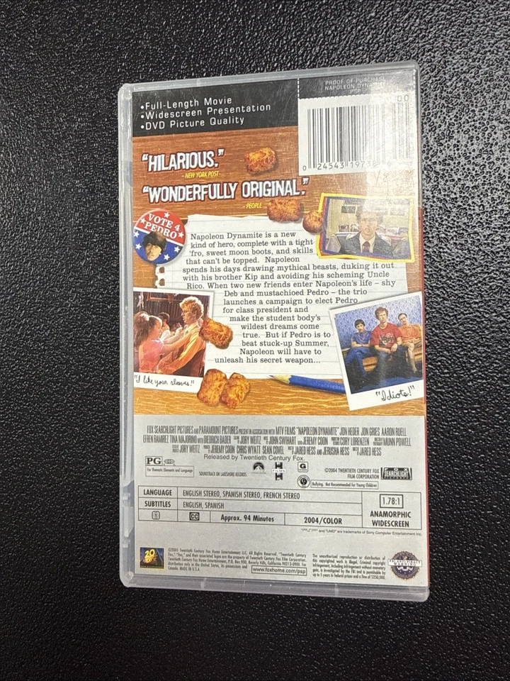 Napoleon Dynamite Movie Comedy UMD - PSP TESTED - Image 2 of 4