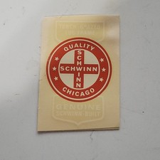 Adesivo decalcomania trasferimento acqua Schwinn vintage NOS telaio bici