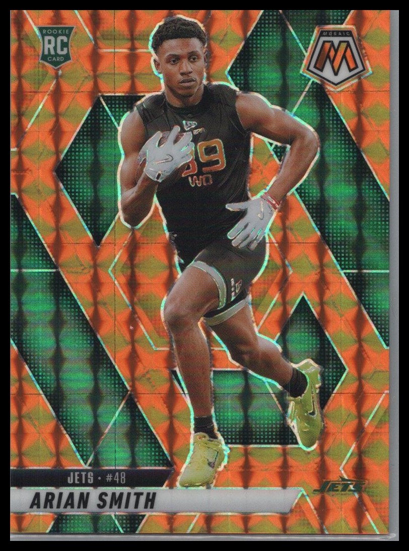 2025 Panini Mosaic #399 Arian Smith Mosaic Orange #/199