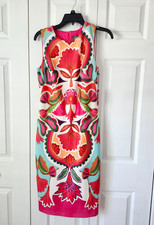 NWT Vince Camuto Size 6 Scuba Crepe Cocktail Midi Dress $148 Retail