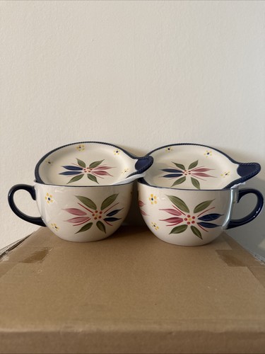 Ceramic Soup Cups Set Of 4 Cups Bowl Soup Plate Bowl - View #5