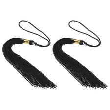 2Pcs Tassel Graduation for Graduation Cap, Black