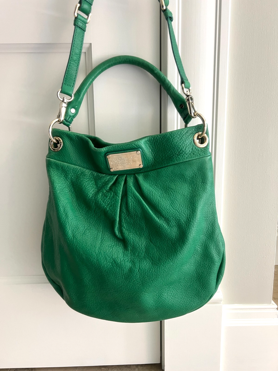 Marc Jacobs Classic Q Hillier Bright Green Pebbled Leather