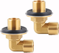 Wall Mount Commercial Faucet Installation Kit,Brass 90 Dergee Backsplash Mount S