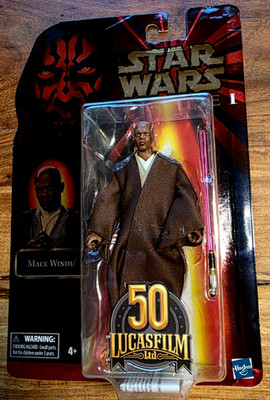 STAR WARS - Black Series - 6 Inch Mace Windu 50th Anniversary Lucasfilm NEU OVP