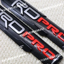 For Tundra Tacoma PRO Emblem Black Red Fender Side Sticker Decal Nameplate Badge