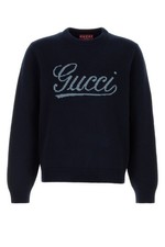 GUCCI Midnight Blue Wool Sweater New  Authentic