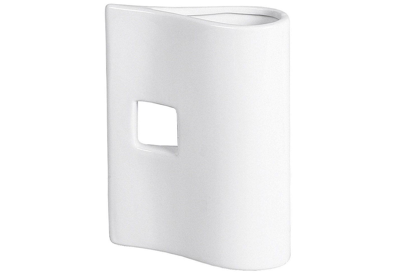 Ваза mit 1 Quadrat Keramik 14x20 см wei 3990₽