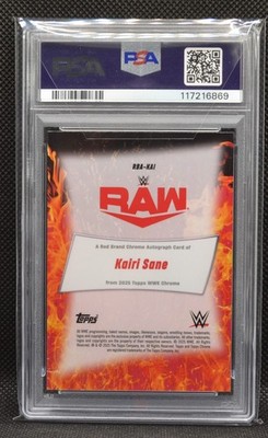 2025 Topps Chrome WWE - Red Brand Autographs Kairi Sane #RBA-KAI