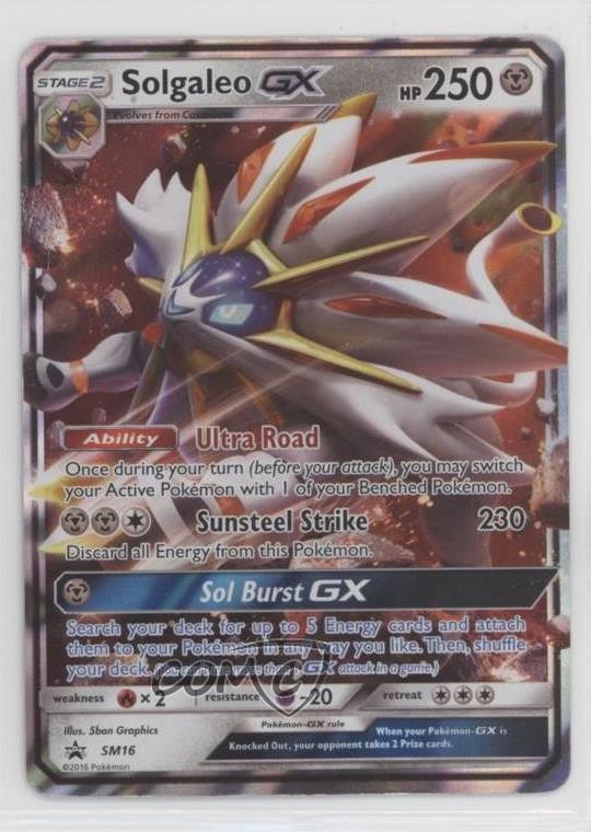 Solgaleo GX Pokemon Sun & Moon Black Star Promo #SM16