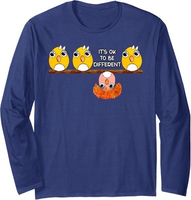 Retro Sarcasm Its OK To Be Different Long Sleeve T-Shirt