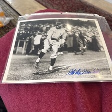Autographed Photo Washington Senators Pitcher Stan Coveleski,died 1984 HOF