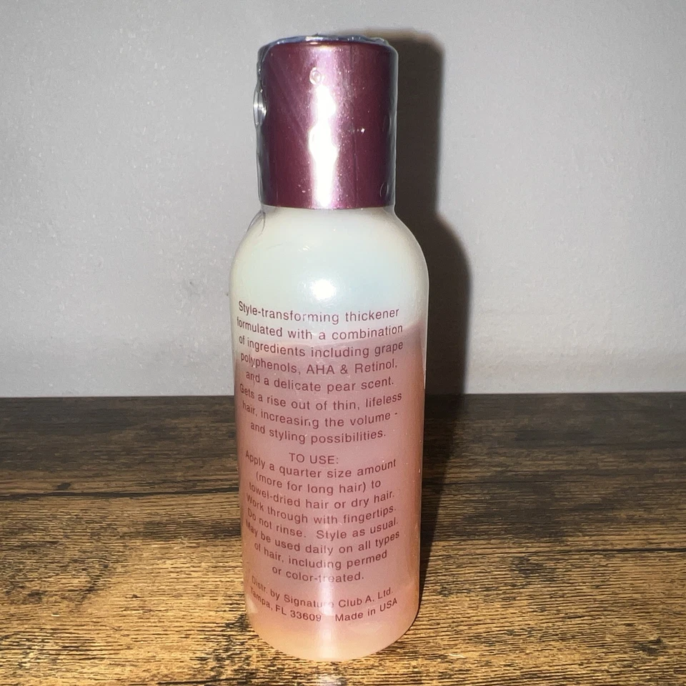NEW Signature Club A Fresh Pear Hair Thickener 1 Minute Hairstyle Serum 2oz Foto 2 de 3
