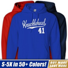 Knucklehead 41 Script HOODIE  1941 EL UL FL Chopper Bobber Hooded Sweatshirt