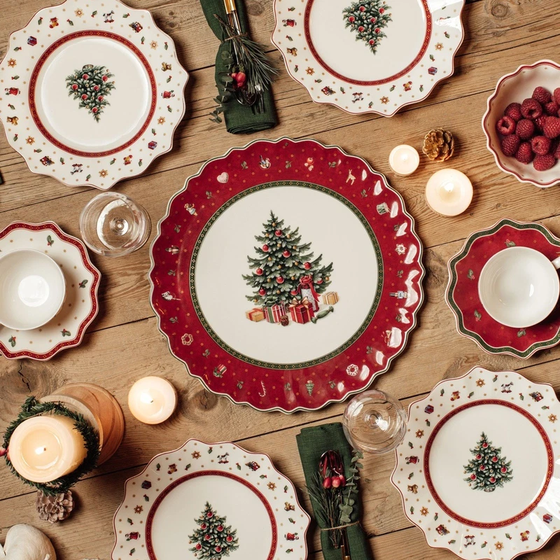 Piatto Torta Dolci Rotondo Natale Albero Villeroy & Boch Toy's Delight, fotografia 7 di 9