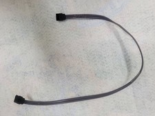 18" Inch Grey SATA 3 III SSD/HDD Data Cable Straight to Straight 3-Pack