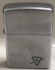 VINTAGE 1966 SYLVANIA ELECTRIC CO. ZIPPO LIGHTER PATENT 2517191 RED FELT