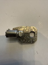 VINTAGE ARCADE VENDING MACHINE SLOT TUBULAR BARREL KEY ACE CHICAGO SAA3