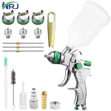 Hvlp Air Paint Spray Gun Kit W1.41.72.0mm Nozzles Car Auto Primer 20oz600ml