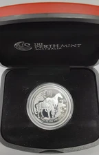 2014 Australia 50 Cents Silver Proof Year of The Horse Coin in Case w/COA