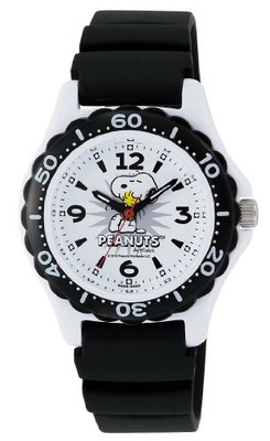 Citizen Q&Q Snoopy wasserdichte Armbanduhr Urethanarmband AA96-0016 weiß x sc...