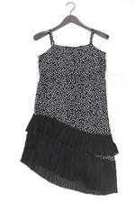 ✅ H&M vestito per le signore taglia 36, S punteggiato nero di poliestere ✅